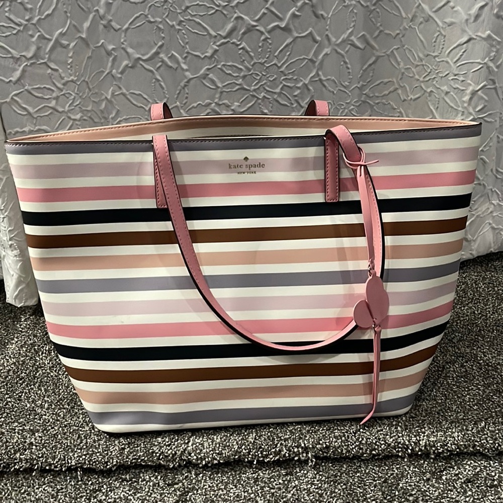 Striped Kate Spade purse.